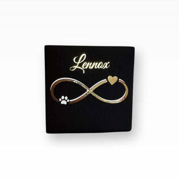 Heiso Tierurne Würfelurne Herzpfote-Unendlich