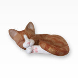 Katzenurne Schlafende Katze aus Keramik