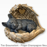 Monello® Hundeurne Deluxe Französische Bulldogge mit Gravur