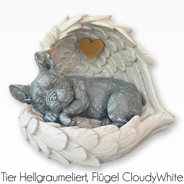 Monello® Hundeurne Deluxe Französische Bulldogge mit Gravur