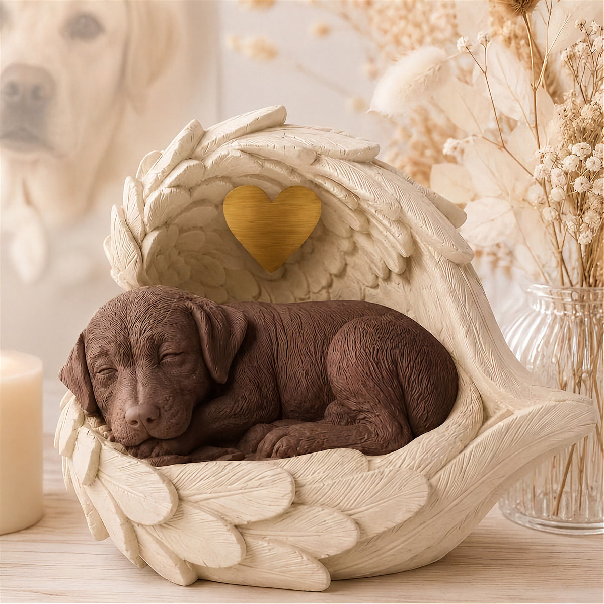 Monello Hundeurne Deluxe für Kurzhaarrassen in Engelsflügeln