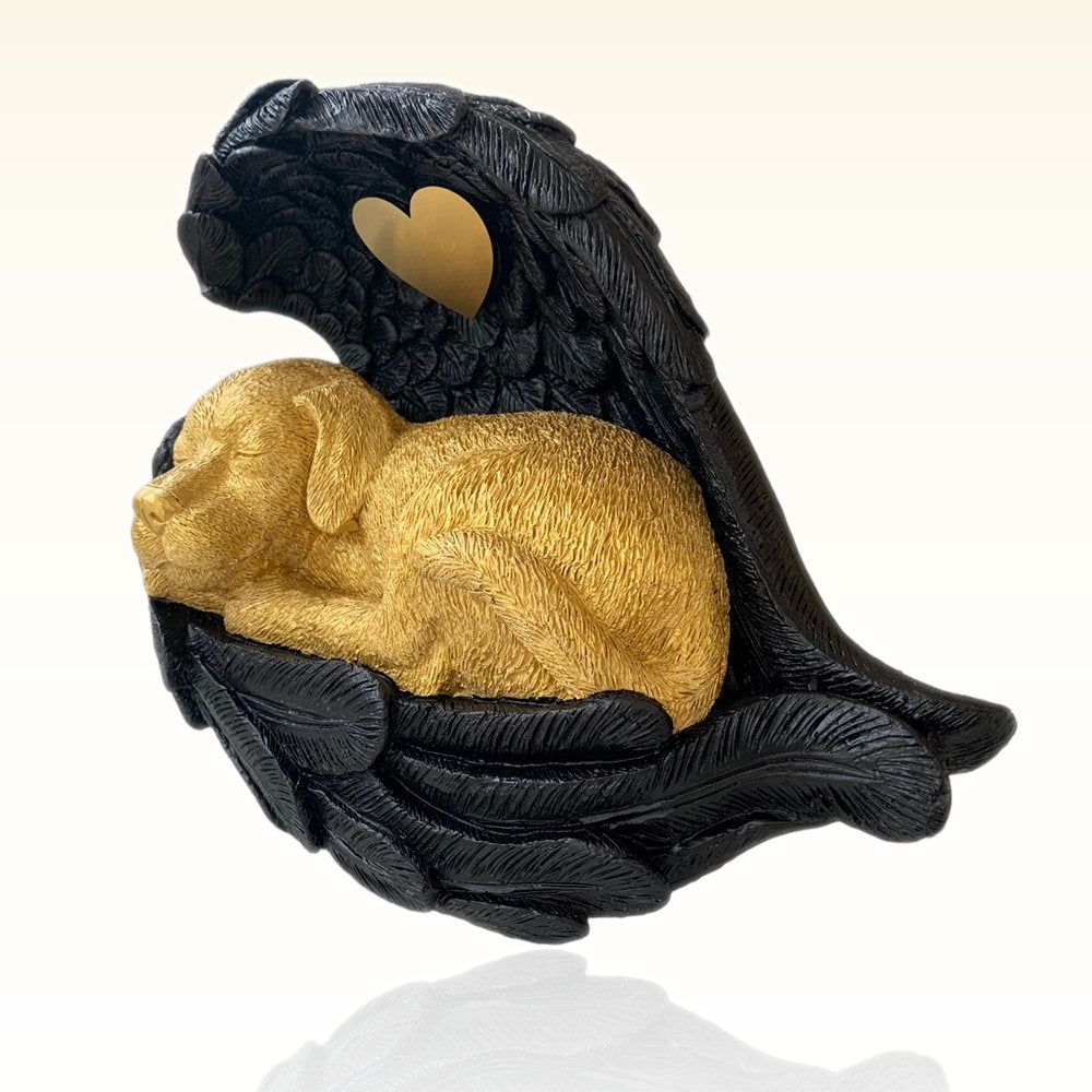 Monello® Hundeurne Deluxe Hund in Engelsflügel