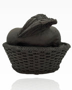 Monello® Hundeurne Hund in Korb Schwarz B-Ware
