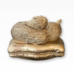Monello® Katzenurne Katze auf Kissen Klein Bronze B-Ware