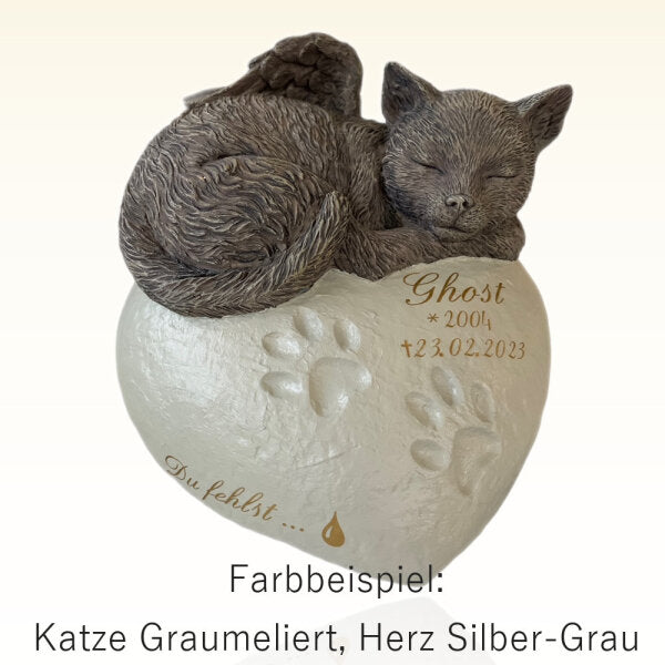 Monello® Katzenurne Deluxe Katze auf Herz