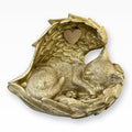 Monello® Katzenurne Katze in Engelsflügel Gold B-Ware