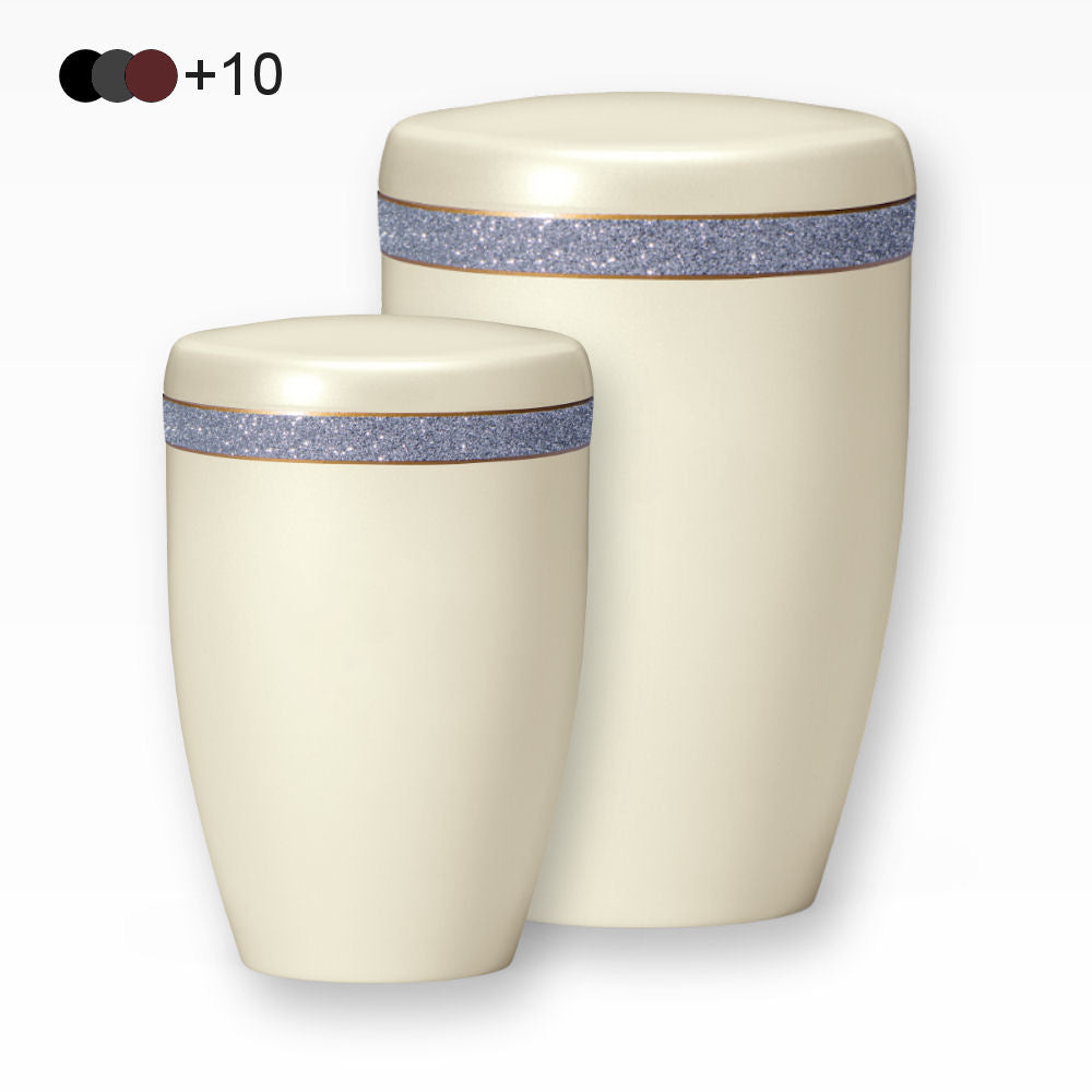 Heiso Tierurne Dekorband Silberglitzer