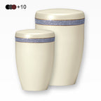 Heiso Tierurne Dekorband Silberglitzer