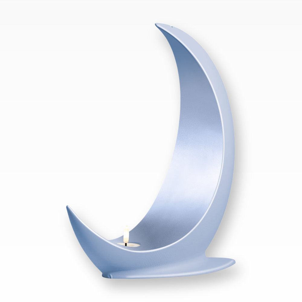 Heiso Urne für Zuhause Moon mit Teelicht