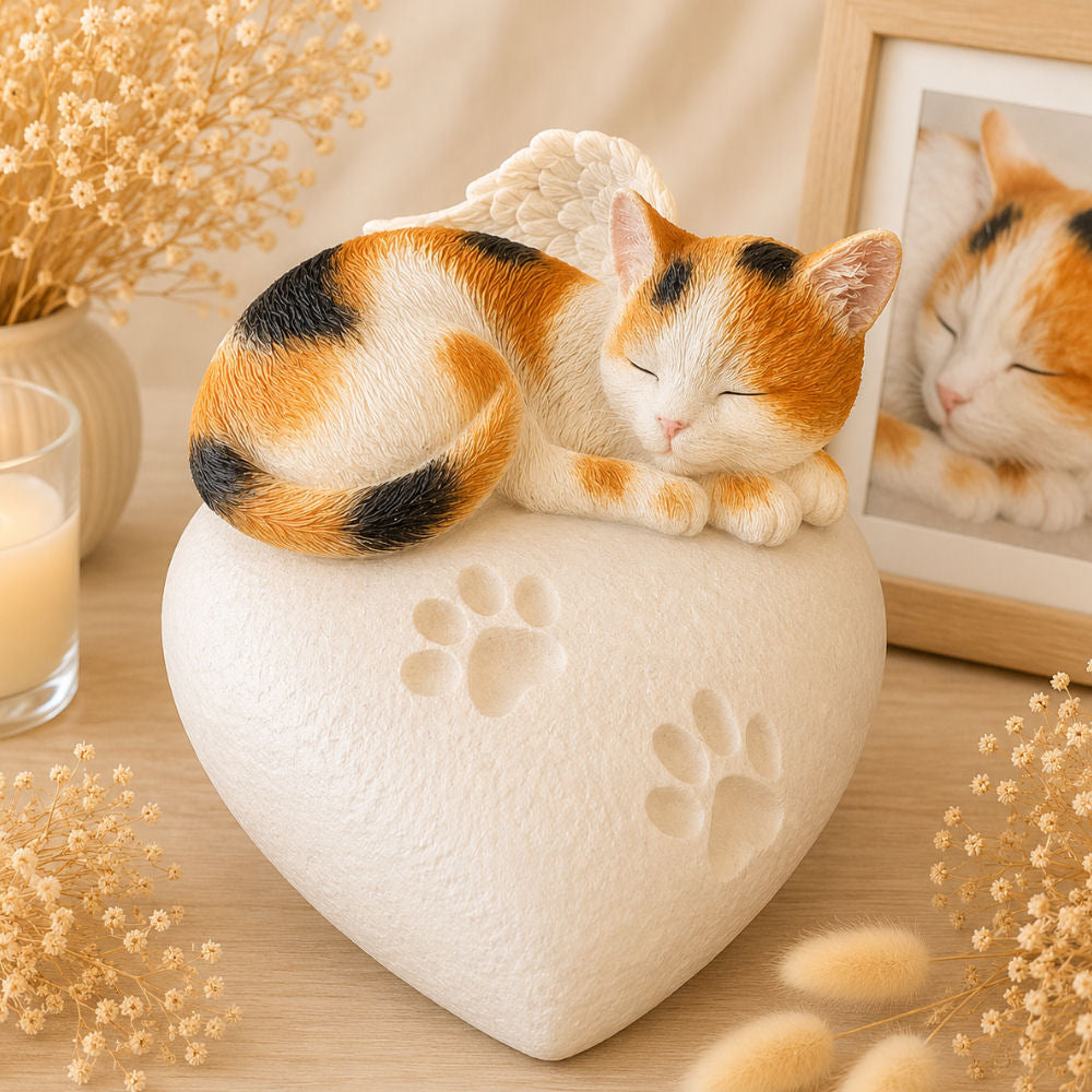 Monello® Katze auf Herz bemalt nach Fotovorlage