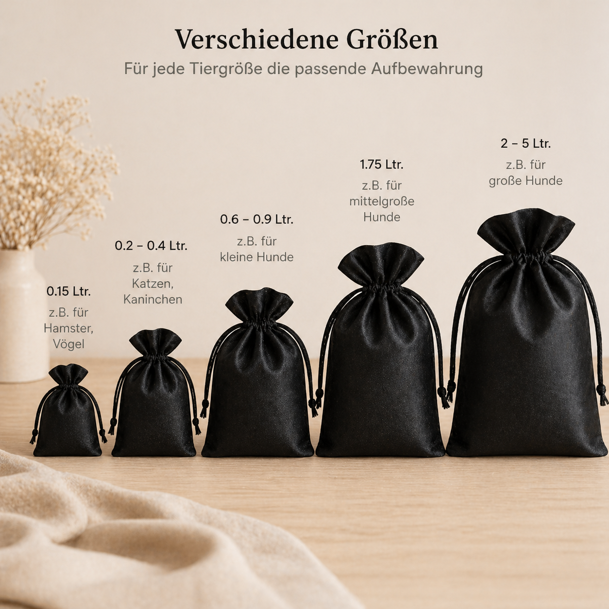 Monello® Aschesäckchen Satin