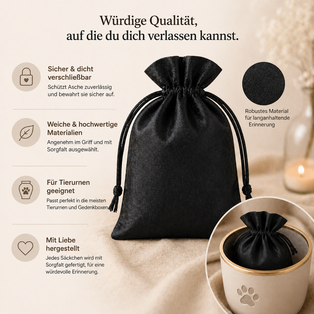 Monello® Aschesäckchen Satin