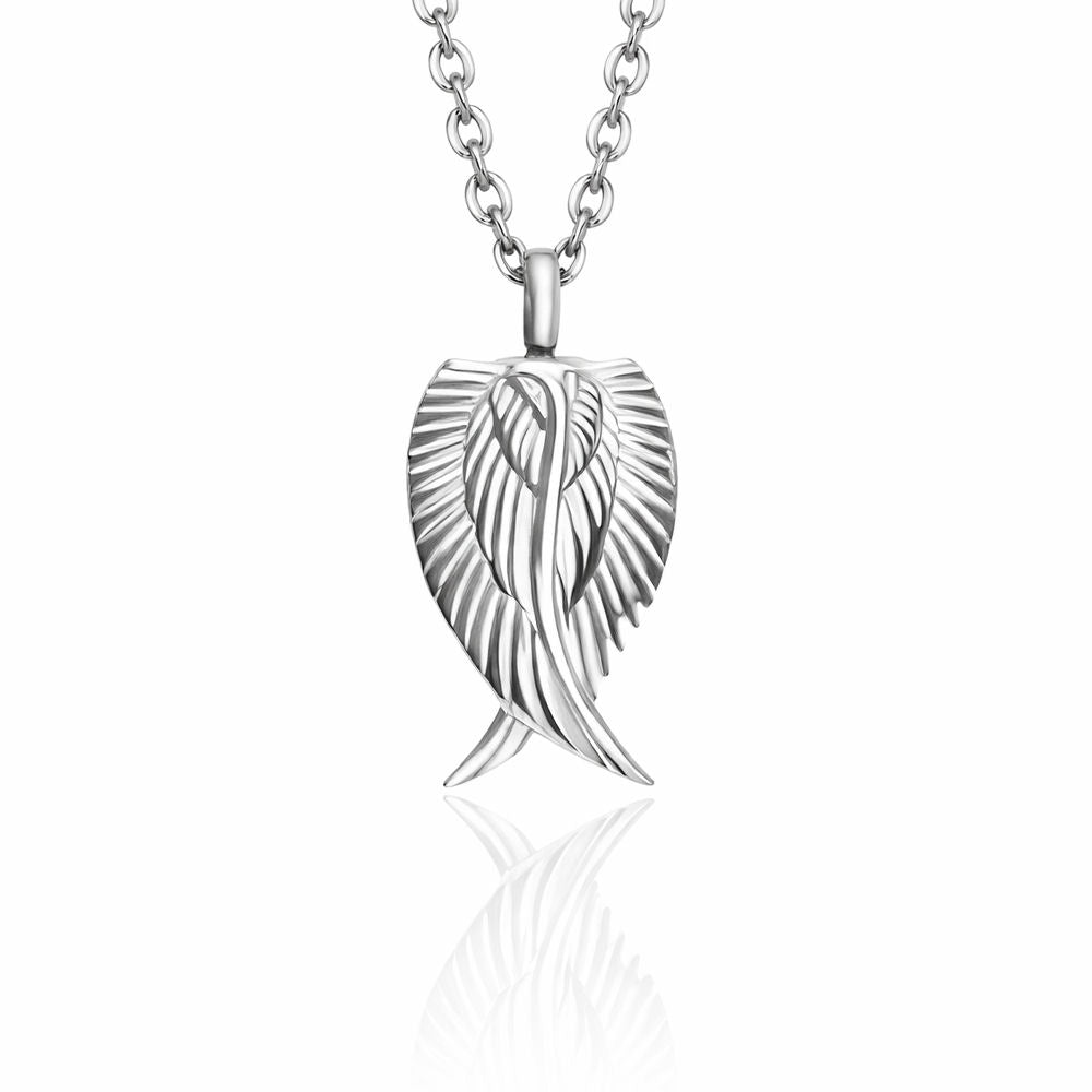 Monello Ascheschmuck Kette mit Anhänger Engelsflügel
