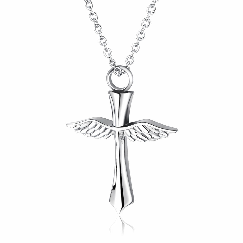 Monello Ascheschmuck Kette mit Anhänger Kreuz