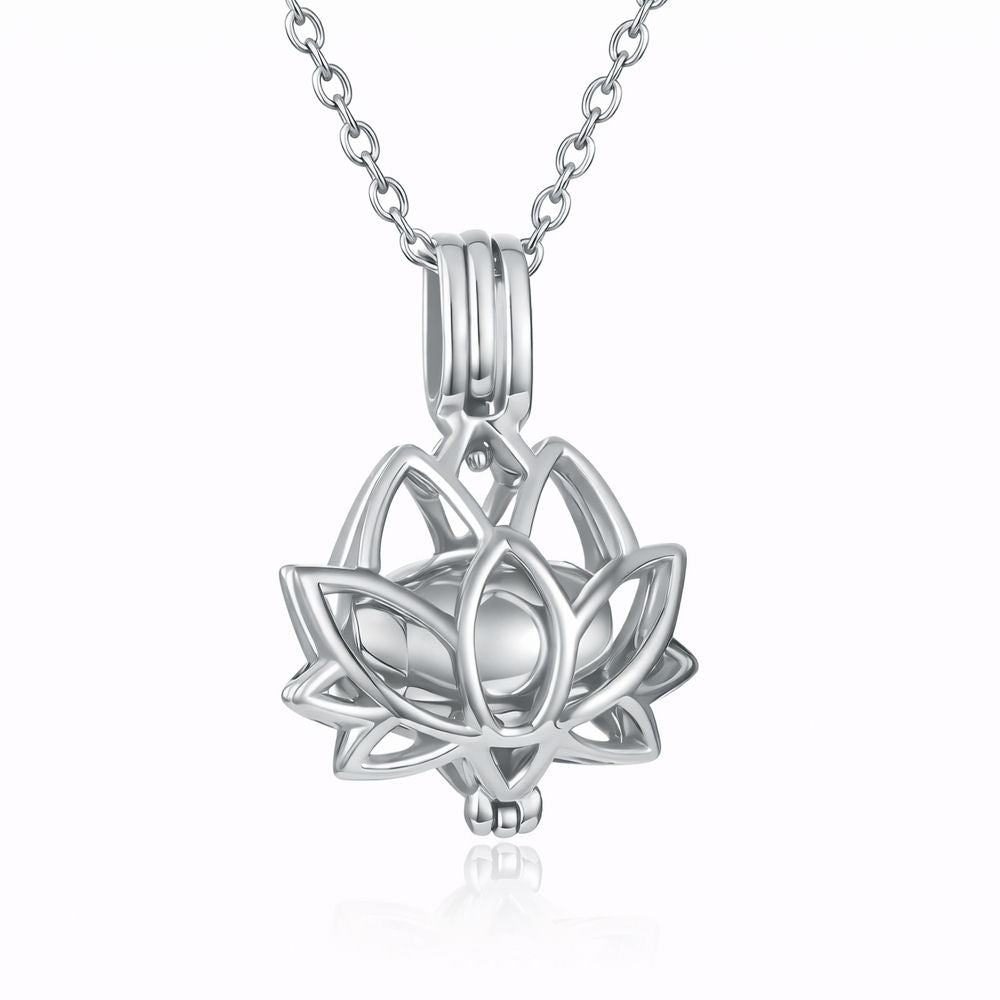 Monello Ascheschmuck Kette mit Lotusblume