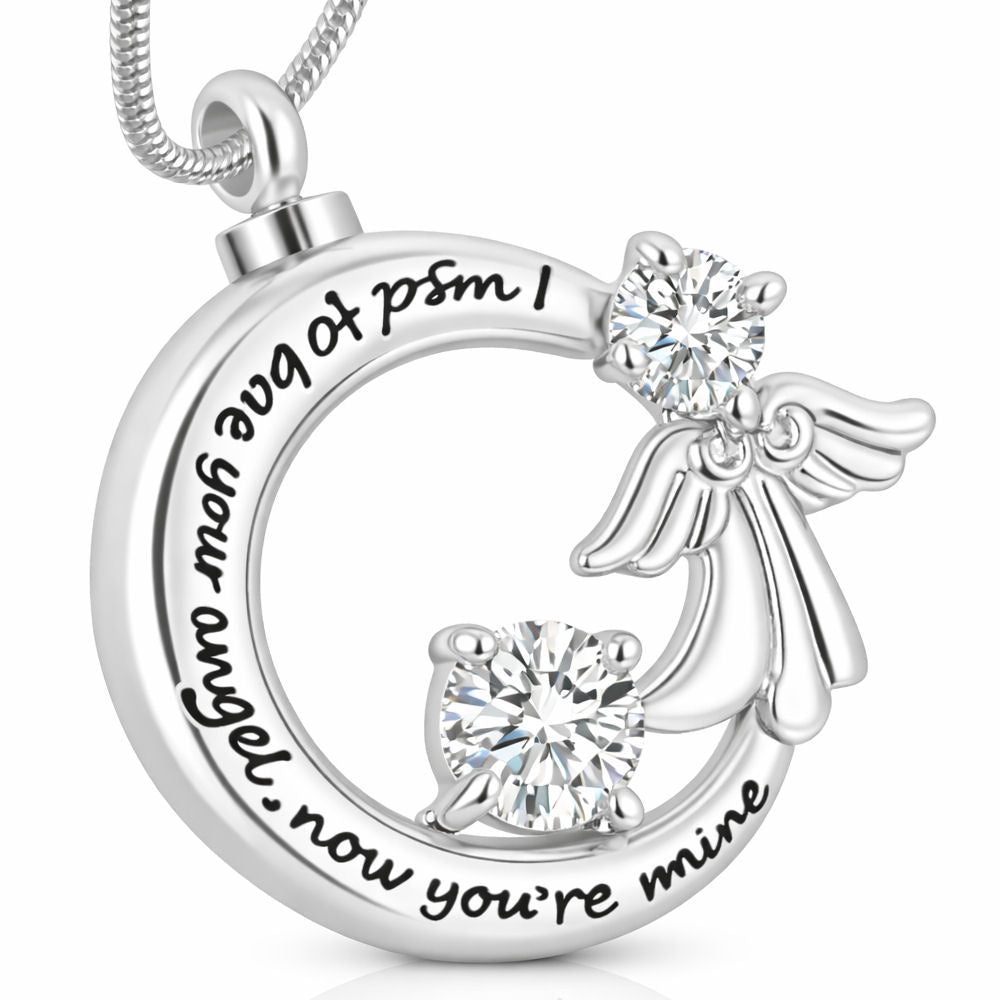 Monello Ascheschmuck Kette mit Anhänger Engelchen