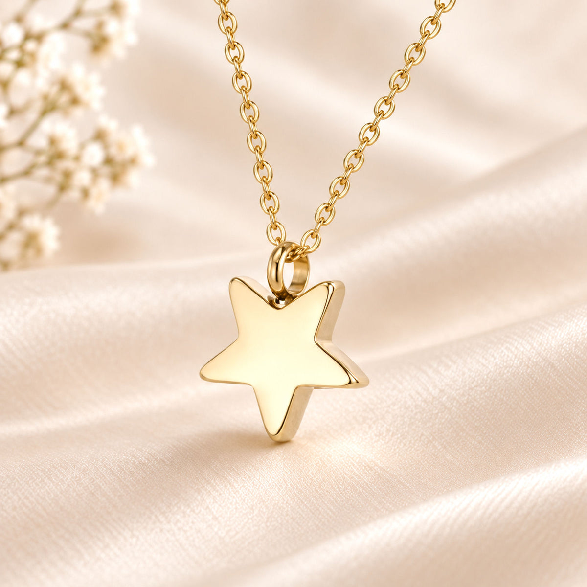 Monello Ascheschmuck Kette mit Anhänger Stern