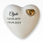 Keramikurne Urne für Tiere Doppelherz