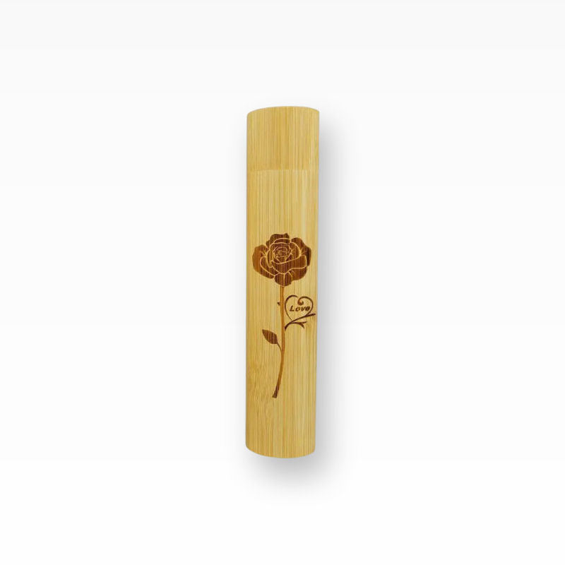 Bambusurne Streuurne mit Motiv