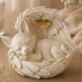 Monello® Hundeurne Chihuahua mit Engelsflügeln mit Gravur