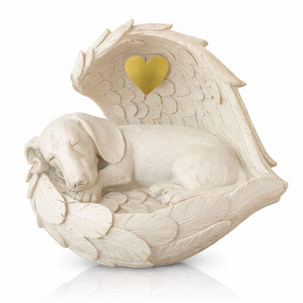 Monello® Hundeurne Dackel in Engelsflügel