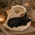 Monello® Katzenurne Deluxe Katze in Engelsflügeln mit Gravur