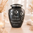 Loveurns Classic Tierurne Midnight mit Pfötchen
