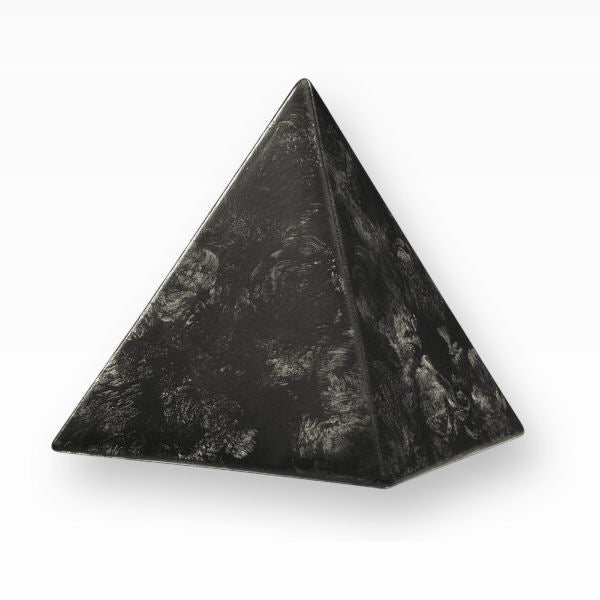 Heiso Tierurne Keramikurne Pyramide Strukturiert