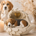 Monello® Portrait Hund in Engelsflügel Fotobemalung Kurzhaarrassen