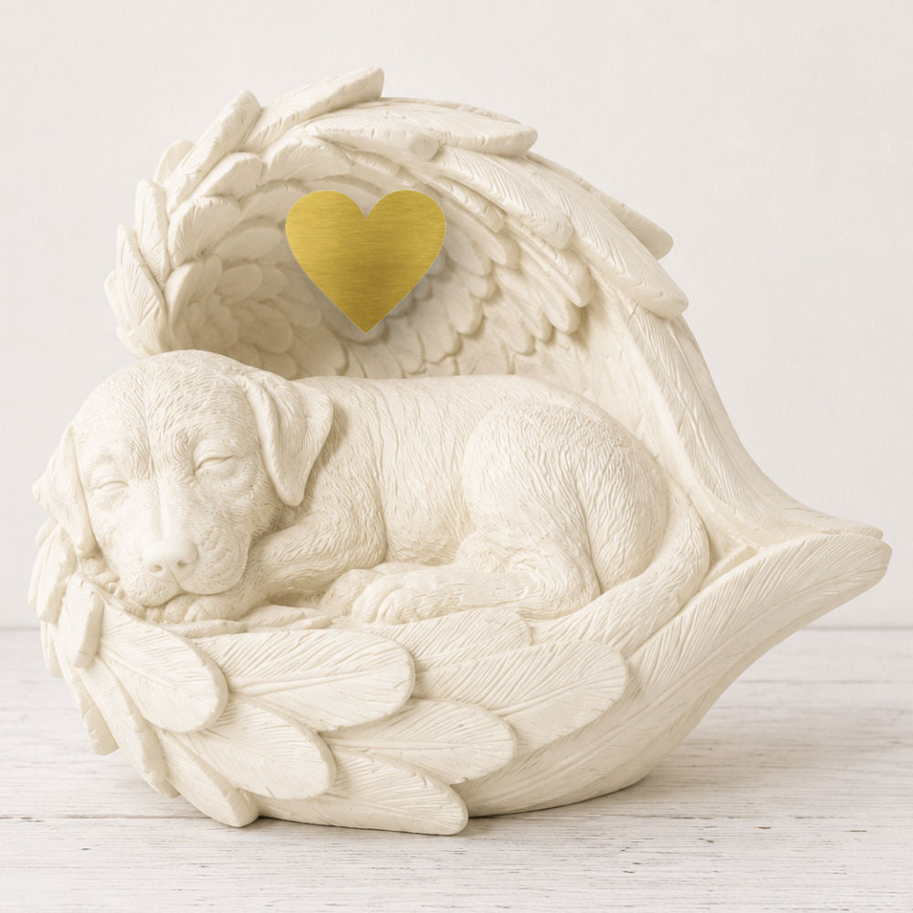 Monello® Hundeurne Hund in Engelsflügel Kurzhaarrassen