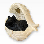 Monello® Urne für Hunde mit langem Fell Deluxe 2-farbig