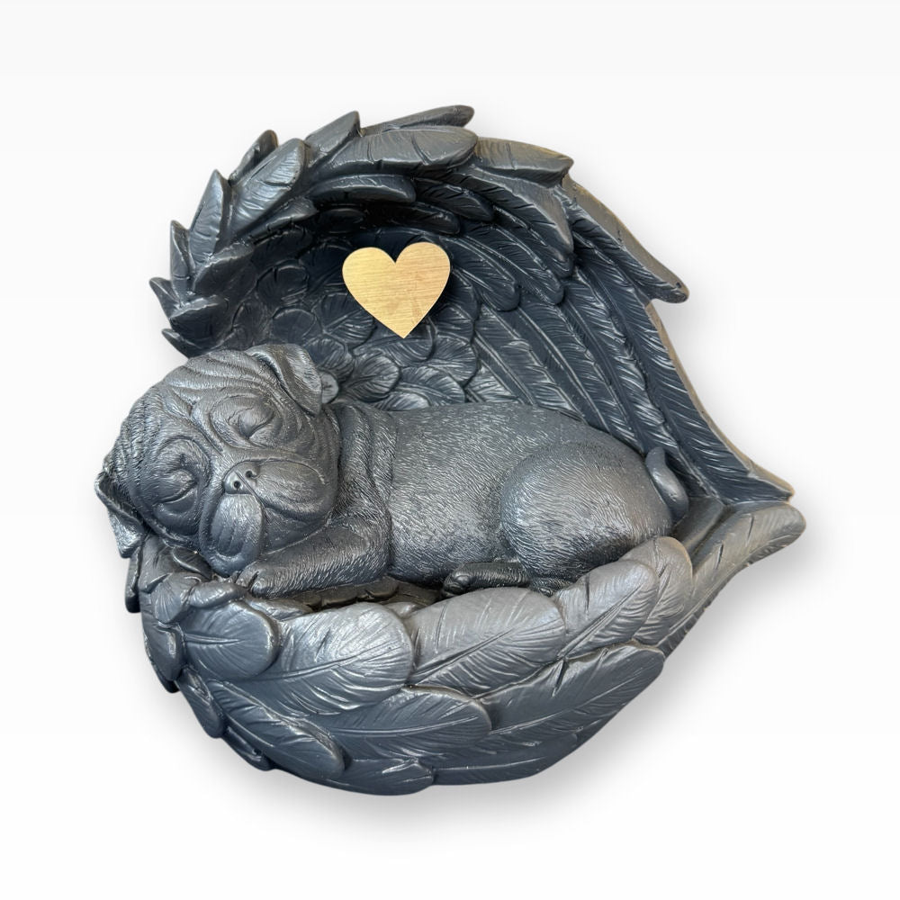 Monello® Hundeurne Mops in Engelsflügel