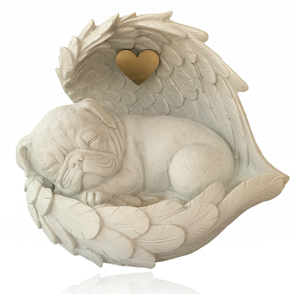 Monello® Hundeurne Mops in Engelsflügel