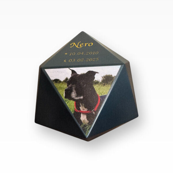 Heiso Designurne Tierurne Ikoseder