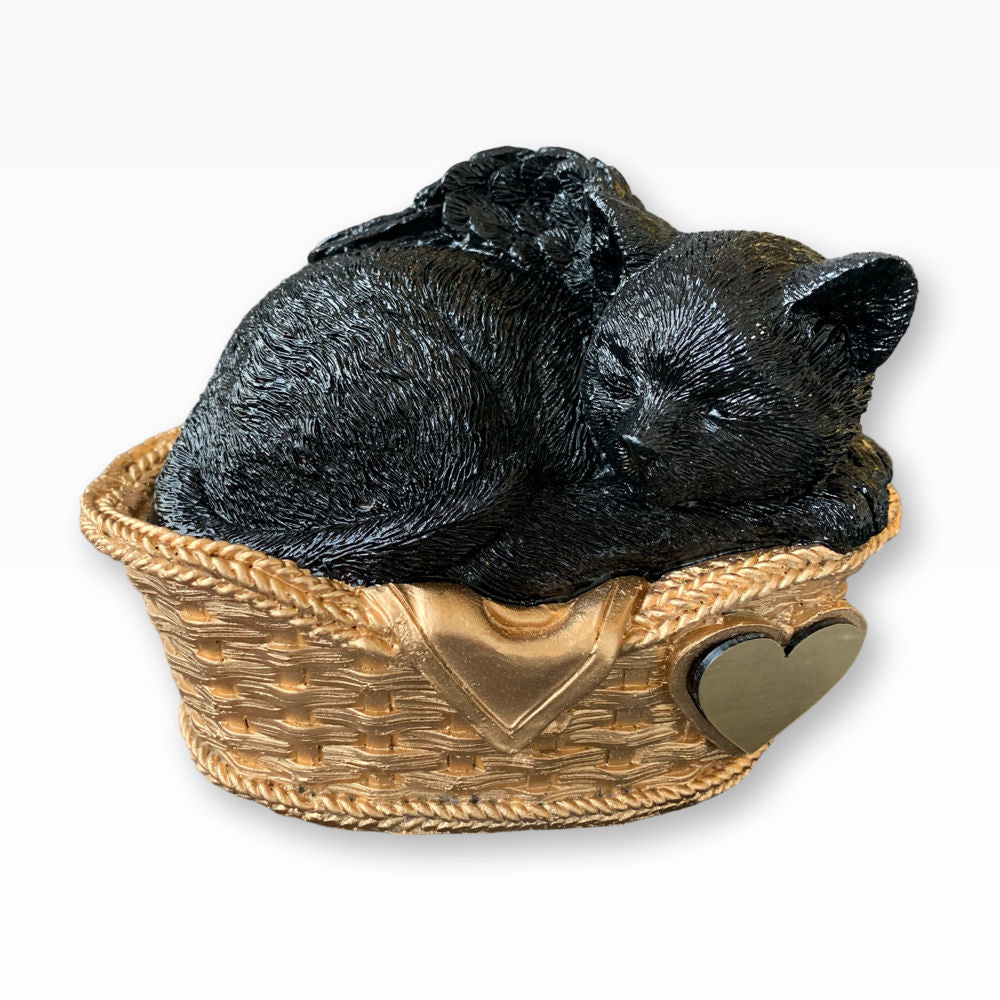 Monello® Katzenurne Deluxe Katze in Korb