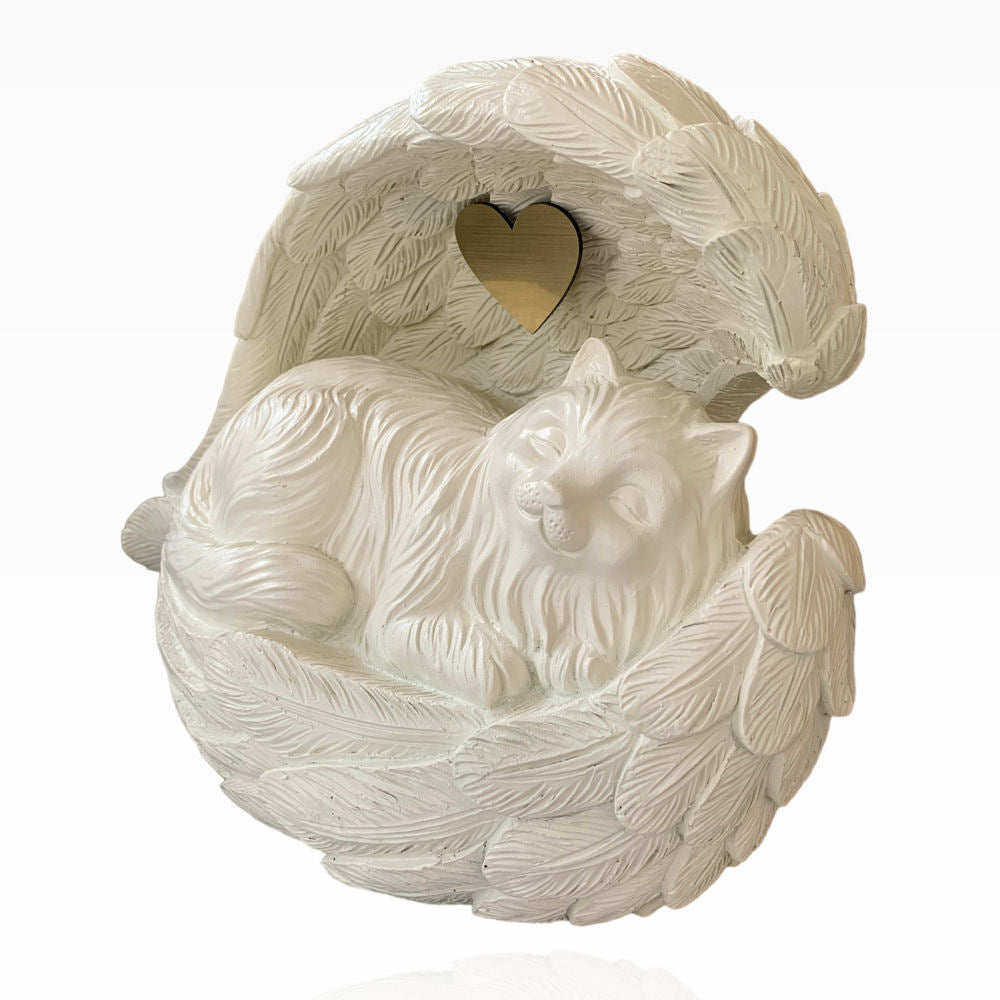 Monello® Katzenurne Katze in Engelsflügel Langhaar