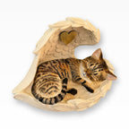 Monello® Katzenurne Katze in Engelsflügeln – Sondermodell braun getigert