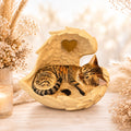 Monello® Katzenurne Katze in Engelsflügeln – Sondermodell braun getigert