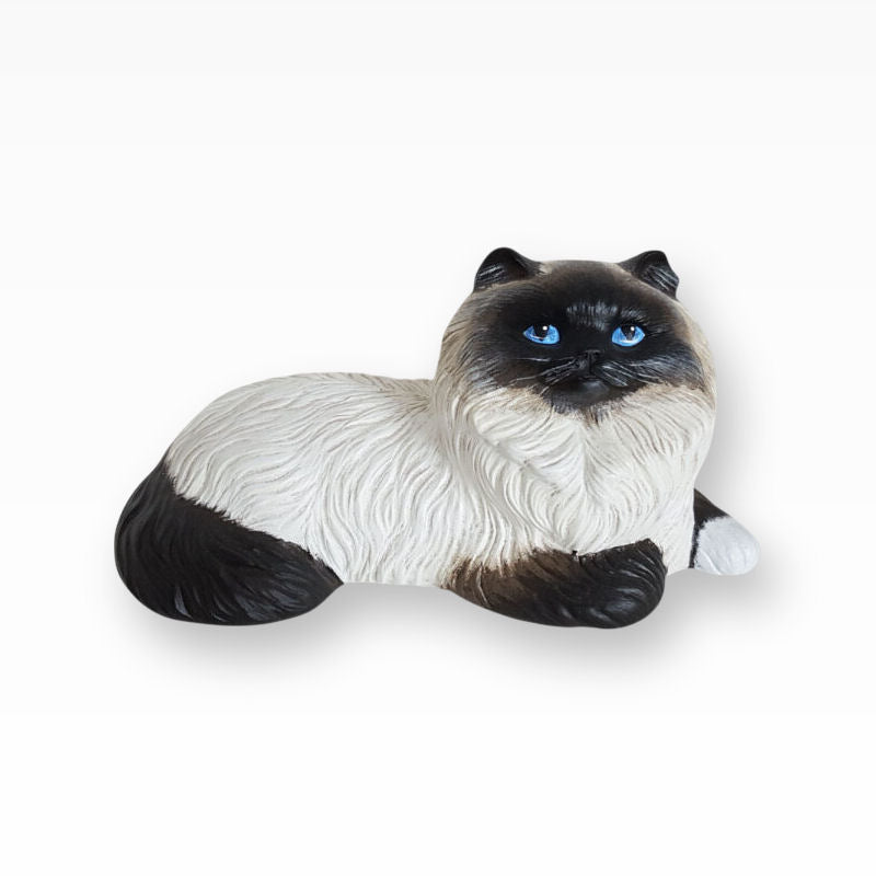 Katzenurne bemalt nach Fotovorlage Langhaar Katze