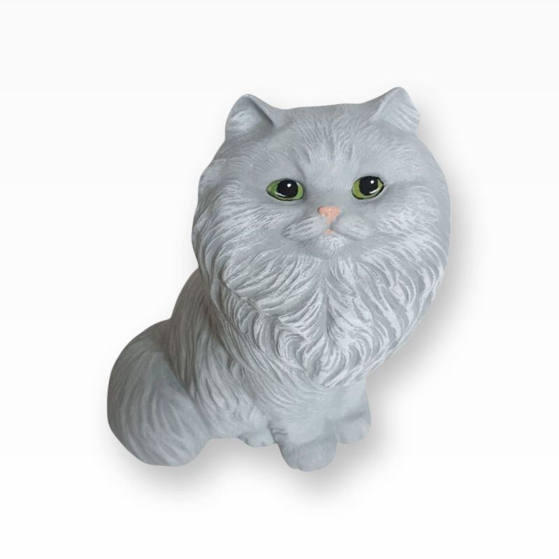 Katzenurne bemalt nach Fotovorlage Langhaar Katze