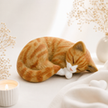 Katzenurne Schlafende Katze aus Keramik