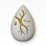 Tierurne Kintsugi Eiform Symbol der Auferstehung
