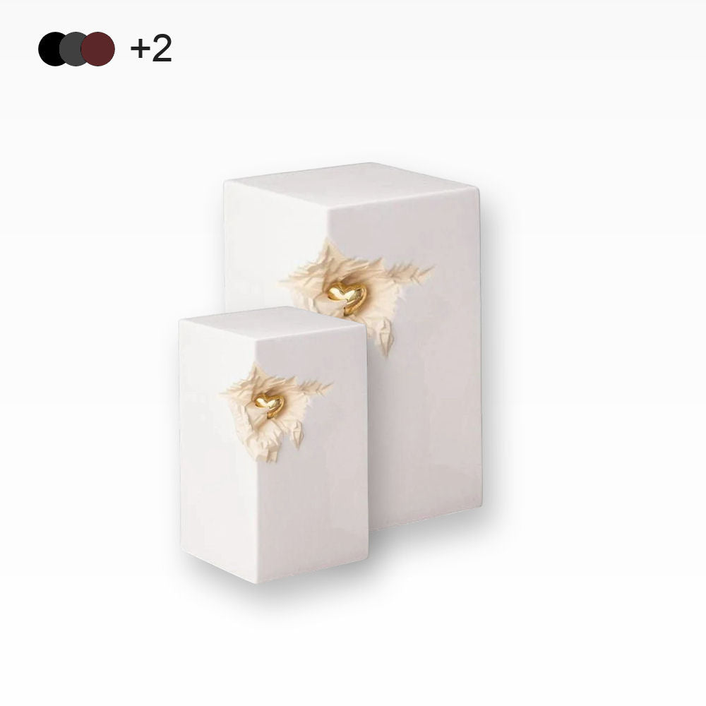 Keramikurne Herz Tierurne für Zuhause