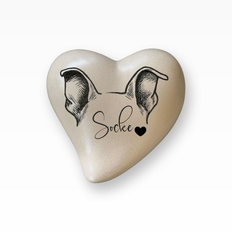 Monello Keramikherz Tierurne Öhrchen