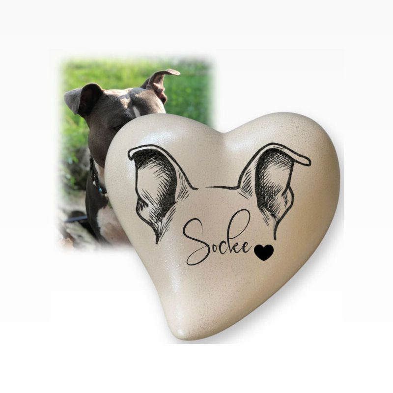 Monello Keramikherz Tierurne Öhrchen