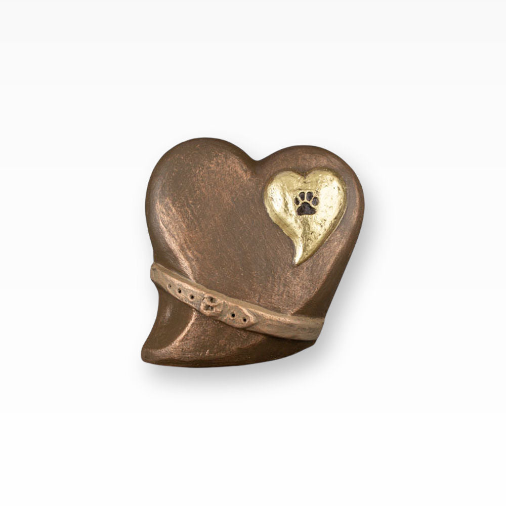 Hundeurne Herzurne mit Halsband