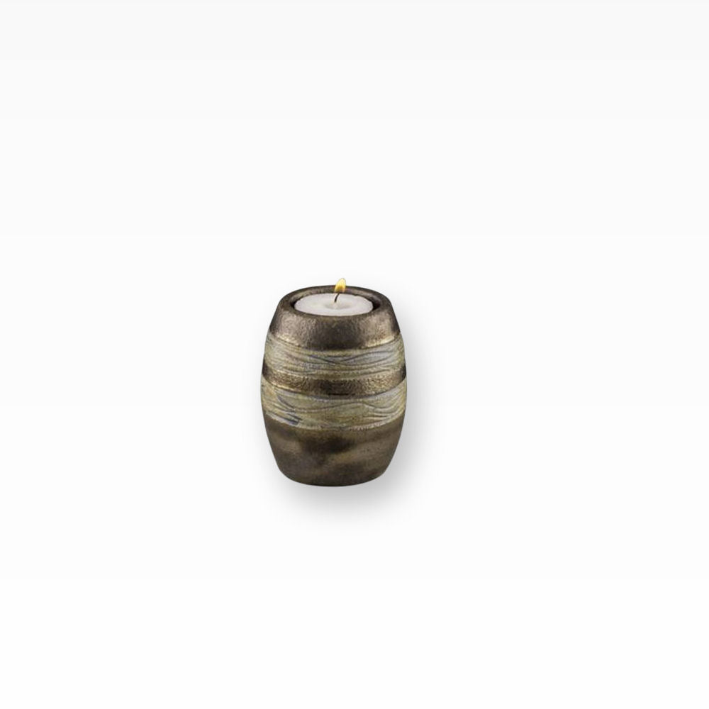 Urne Metallic aus Keramik