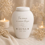 Tierurne Vase aus Keramik