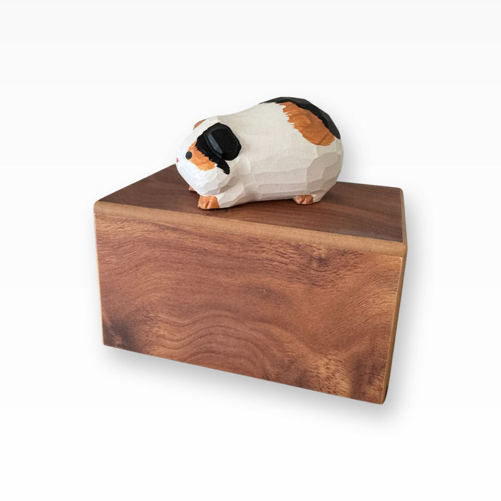 Monello Meerschweinchen-Urne aus Holz – Erinnerungsbox