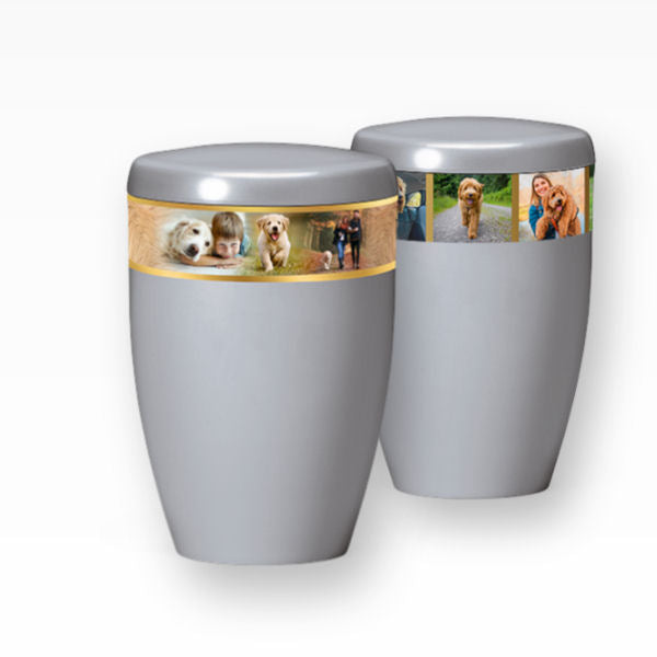 Tierurne mit persönlichem Fotoband